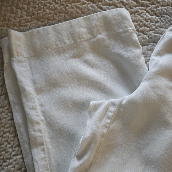 J. Jill Love Linen Ivory Wide Leg Pants Size Small - Picture 6 of 6